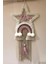 Doa Filstore Makrome Isme Özel Bulut Gökkuşağı El Yapımı Bebek Kapı Bebek Odası Bebek Duvar Süsü (35X75) 1