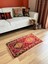 48X82 cm Küçük Boy El Dokuma Antik Kilim Nadir Desenli Harika Ev Hediyesi 1
