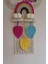 Doa Filstore Makrome Isme Özel Bulut Gökkuşağı El Yapımı Bebek Kapı Bebek Odası Bebek Duvar Süsü (35X75) 3
