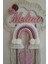 Doa Filstore Makrome Isme Özel Bulut Gökkuşağı El Yapımı Bebek Kapı Bebek Odası Bebek Duvar Süsü (35X75) 2