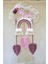 Doa Filstore Makrome Isme Özel Bulut Gökkuşağı El Yapımı Bebek Kapı Bebek Odası Bebek Duvar Süsü (35X75) 1