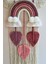 Doa Filstore Makrome Isme Özel Bulut Gökkuşağı El Yapımı Bebek Kapı Bebek Odası Bebek Duvar Süsü (35X75) 2
