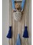Doa Filstore Makrome Isme Özel Bulut Gökkuşağı El Yapımı Bebek Kapı Bebek Odası Bebek Duvar Süsü ( 30 x 75 ) 3