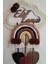 Doa Filstore Makrome Isme Özel Bulut Gökkuşağı El Yapımı Bebek Kapı Bebek Odası Bebek Duvar Süsü (35X75) 2