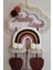 Doa Filstore Makrome Isme Özel Yaldızlı Bulut Gökkuşağı El Yapımı Bebek Kapı Bebek Odası Bebek Duvar Süsü (35X75) 2