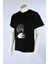 Unisex Siyah Kısa Kollu Basic Loose Fit %100 Anime Nakışlı Tişört Jujutsu Kaısen 3