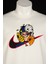 Loose Fit Unisex Beyaz Tişört Nakışlı Naruto Anime Rahat Kesim Bisiklet Yaka Tshirt 2