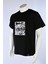 Basic Siyah Relaxed Fit Unisex Pamuklu Tişört Gear 5 Anime Full Nakış Baskılı Anime 3