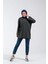 2255_REGLAN Kollu Minimal Baskılı Basic Oversize Rahat Kalıp Tesettür Tunik 3