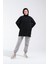 2255_REGLAN Kollu Minimal Baskılı Basic Oversize Rahat Kalıp Tesettür Tunik 1