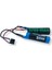 7.4V 3200MAH Lithium Ion Iki Yaprak Airsoft Pil T-Plug 1