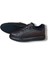 GR0224 Deri Kahverengi Erkek Lastik Bağcık Ithal Taban Sneaker Ayakkabı 3