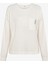 Warm Hearts Rib Kırık Beyaz Sweatshirt 5