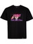 Unisex Loose Fit Siyah Dragon Ball Anime Nakışlı Rahat Kesim Tshirt 1