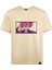 Unisex Loose Fit Bej Dragon Ball Anime Nakışlı Rahat Kesim Tshirt 1