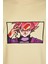 Unisex Loose Fit Bej Dragon Ball Anime Nakışlı Rahat Kesim Tshirt 2