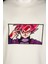 Unisex Loose Fit Beyaz Dragon Ball Anime Nakışlı Rahat Kesim Tshirt 2