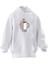 Unisex Premium Pamuk Beyaz My Brain Coffe Baskılı 3 Iplik Kapüşonlu Sweatshirt 1