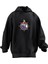Unisex Premium Pamuk Siyah Gemi Fener Baskılı 3 Iplik Kapüşonlu Sweatshirt 1