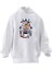 Unisex Premium Pamuk Beyaz Gülen Anime Kral Baskılı 3 Iplik Kapüşonlu Sweatshirt 1