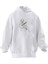 Unisex Premium Pamuk Beyaz Karakalem Gitarcı Kız Baskılı 3 Iplik Kapüşonlu Sweatshirt 1