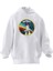Unisex Premium Pamuk Beyaz Nasa Araç Baskılı 3 Iplik Kapüşonlu Sweatshirt 1