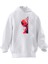 Unisex Premium Pamuk Beyaz Hızlı Deadpool Baskılı 3 Iplik Kapüşonlu Sweatshirt 1