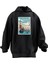 Unisex Premium Pamuk Siyah Venice Poster Baskılı 3 Iplik Kapüşonlu Sweatshirt 1