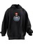 Unisex Premium Pamuk Siyah Patlama Bomba Baskılı 3 Iplik Kapüşonlu Sweatshirt 1