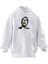 Unisex Premium Pamuk Beyaz Mr Bean Baskılı 3 Iplik Kapüşonlu Sweatshirt 1