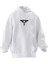 Unisex Premium Pamuk Beyaz Helikopter Böceği Baskılı 3 Iplik Kapüşonlu Sweatshirt 1