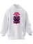 Unisex Premium Pamuk Beyaz Gama Bomb Baskılı 3 Iplik Kapüşonlu Sweatshirt 1