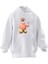 Unisex Premium Pamuk Beyaz Sünger Bob Kankası Baskılı 3 Iplik Kapüşonlu Sweatshirt 1