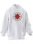 Unisex Premium Pamuk Beyaz Red Hot Chılıpeppers Baskılı 3 Iplik Kapüşonlu Sweatshirt 1