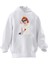 Unisex Premium Pamuk Beyaz Taçlı Prenses Baskılı 3 Iplik Kapüşonlu Sweatshirt 1