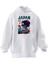 Unisex Premium Pamuk Beyaz Japan Kapak Kadın Baskılı 3 Iplik Kapüşonlu Sweatshirt 1