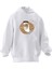 Unisex Premium Pamuk Beyaz Coffee El Baskılı 3 Iplik Kapüşonlu Sweatshirt 1