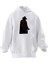 Unisex Premium Pamuk Beyaz Idea Sure Bullet Baskılı 3 Iplik Kapüşonlu Sweatshirt 1
