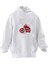 Unisex Premium Pamuk Beyaz Born To Ride Baskılı 3 Iplik Kapüşonlu Sweatshirt 1