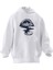 Unisex Premium Pamuk Beyaz Pusula Dağ Yolu Baskılı 3 Iplik Kapüşonlu Sweatshirt 1