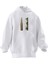 Unisex Premium Pamuk Beyaz Dolar Mermi Baskılı 3 Iplik Kapüşonlu Sweatshirt 1