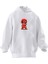 Unisex Premium Pamuk Beyaz Unicorn Deadpool Baskılı 3 Iplik Kapüşonlu Sweatshirt 1