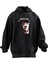 Unisex Premium Pamuk Siyah Cat Metallica Baskılı 3 Iplik Kapüşonlu Sweatshirt 1