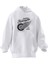 Unisex Premium Pamuk Beyaz Custom Motor Baskılı 3 Iplik Kapüşonlu Sweatshirt 1