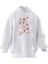 Unisex Premium Pamuk Beyaz Yılbaşı Motifler Baskılı 3 Iplik Kapüşonlu Sweatshirt 1