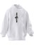 Unisex Premium Pamuk Beyaz Çınar Ağacı Saksı Baskılı 3 Iplik Kapüşonlu Sweatshirt 1
