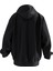 Unisex Premium Pamuk Siyah Sünger Bob Gülücük Baskılı 3 Iplik Kapüşonlu Sweatshirt 2
