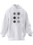 Unisex Premium Pamuk Beyaz Kar Taneleri Baskılı 3 Iplik Kapüşonlu Sweatshirt 1