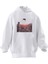 Unisex Premium Pamuk Beyaz Spiderman Düşüyor Baskılı 3 Iplik Kapüşonlu Sweatshirt 1
