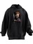 Unisex Premium Pamuk Siyah Bıçaklı Chucky Baskılı 3 Iplik Kapüşonlu Sweatshirt 1